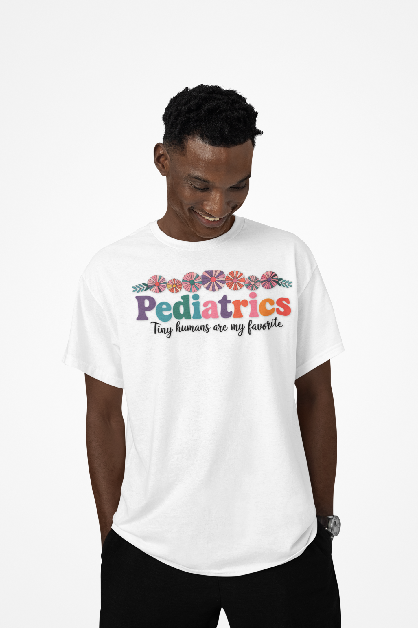 Pediatrics Unisex Heavy Cotton Tee - Tiny Humans Are My Favorite Shirt