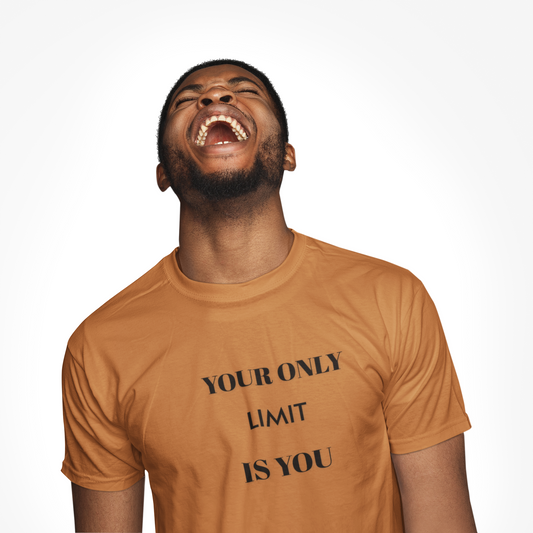 Motivational Unisex Heavy Cotton Tee - 'Your Only Limit is You'