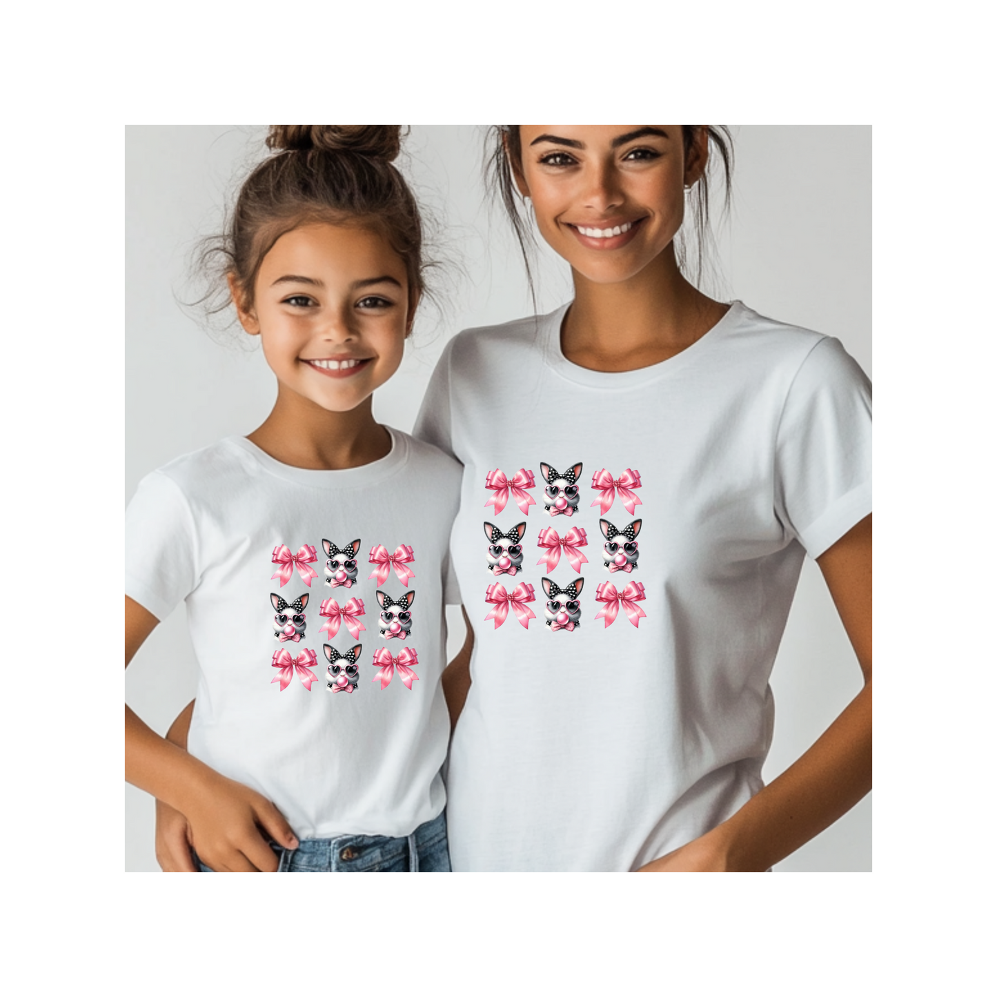 Cute Kittens & Bows Kids Tee - Perfect Gift for Cat Lovers!