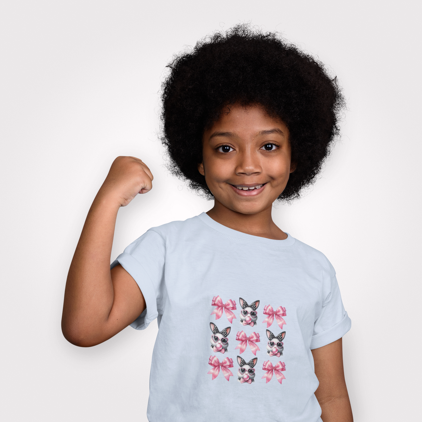 Cute Kittens & Bows Kids Tee - Perfect Gift for Cat Lovers!