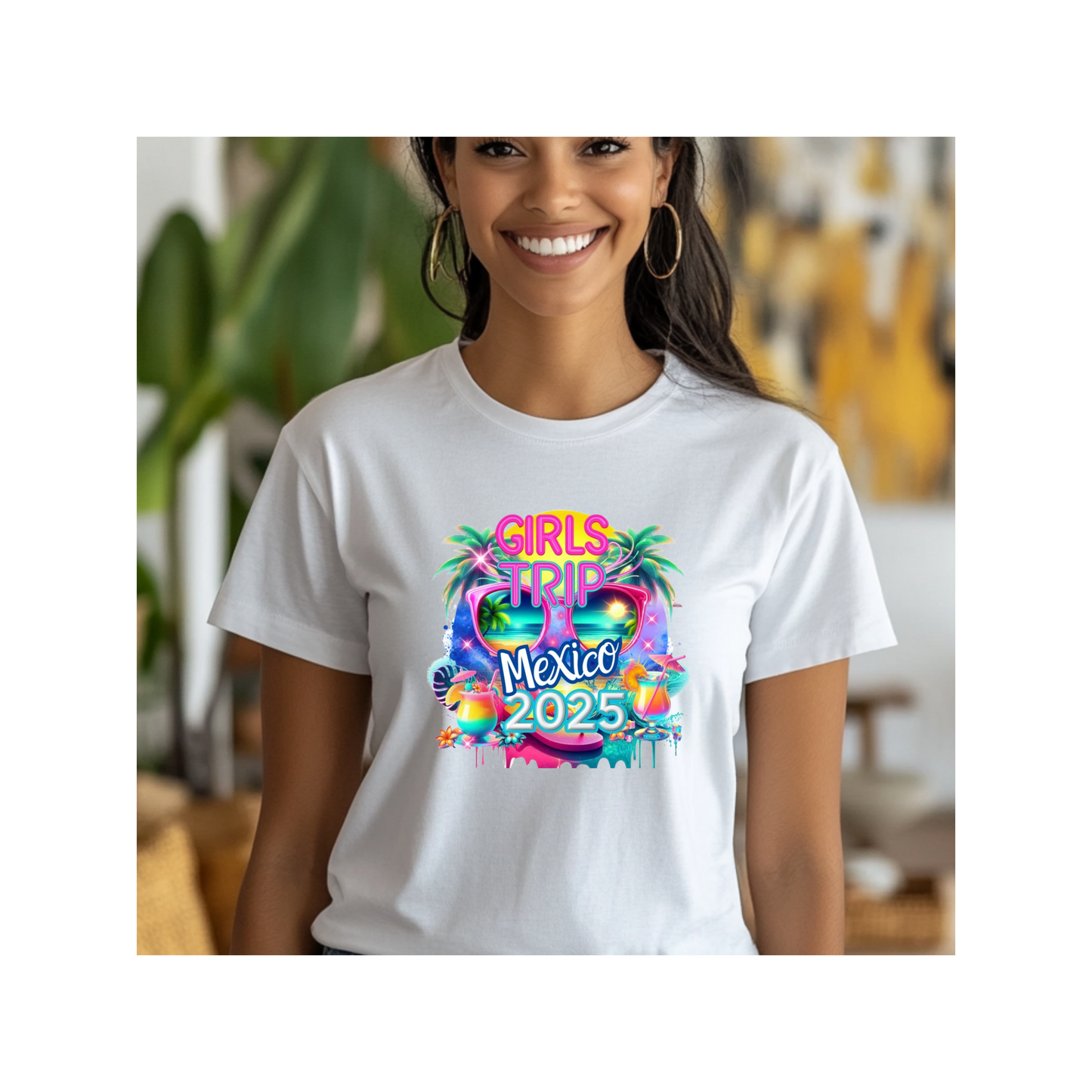 Girls Trip Mexico 2025 Unisex Heavy Cotton Tee