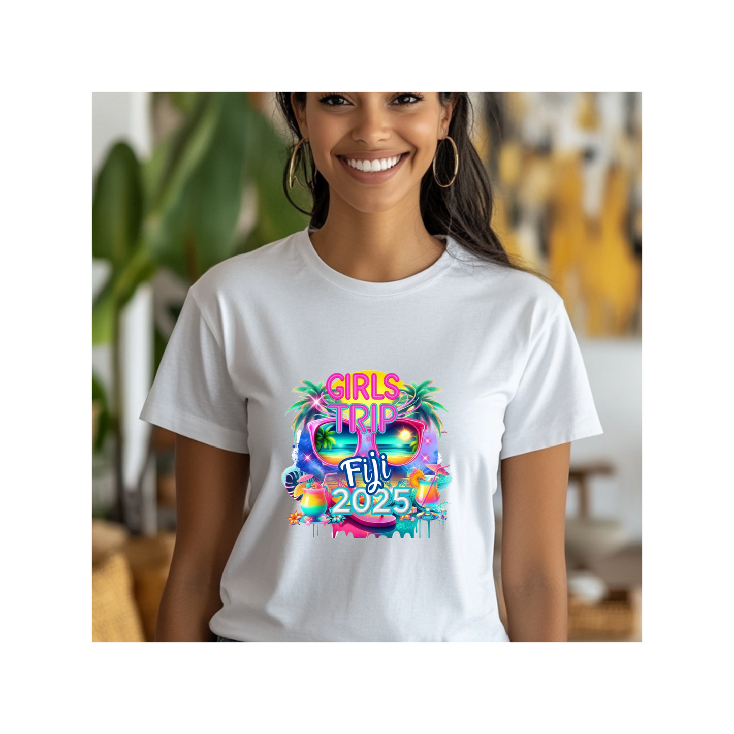 Girls Trip Fiji 2025 Unisex Heavy Cotton Tee