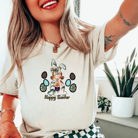 Happy Easter Unisex Heavy Cotton Tee - Festive Spring Apparel