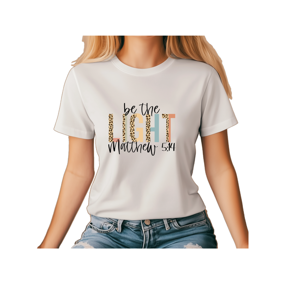 Be The Light Unisex Heavy Cotton Tee - Inspirational Christian Shirt