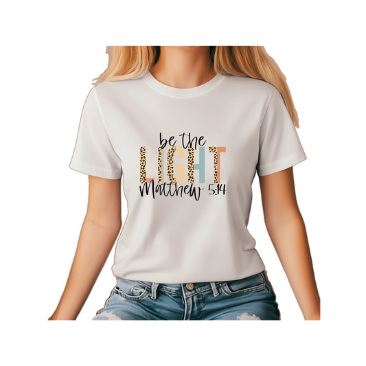 Be The Light Unisex Heavy Cotton Tee - Inspirational Christian Shirt