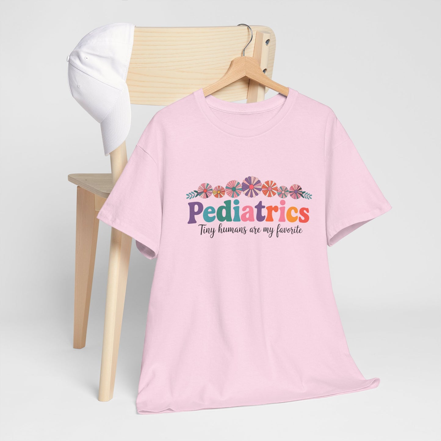 Pediatrics Unisex Heavy Cotton Tee - Tiny Humans Are My Favorite Shirt