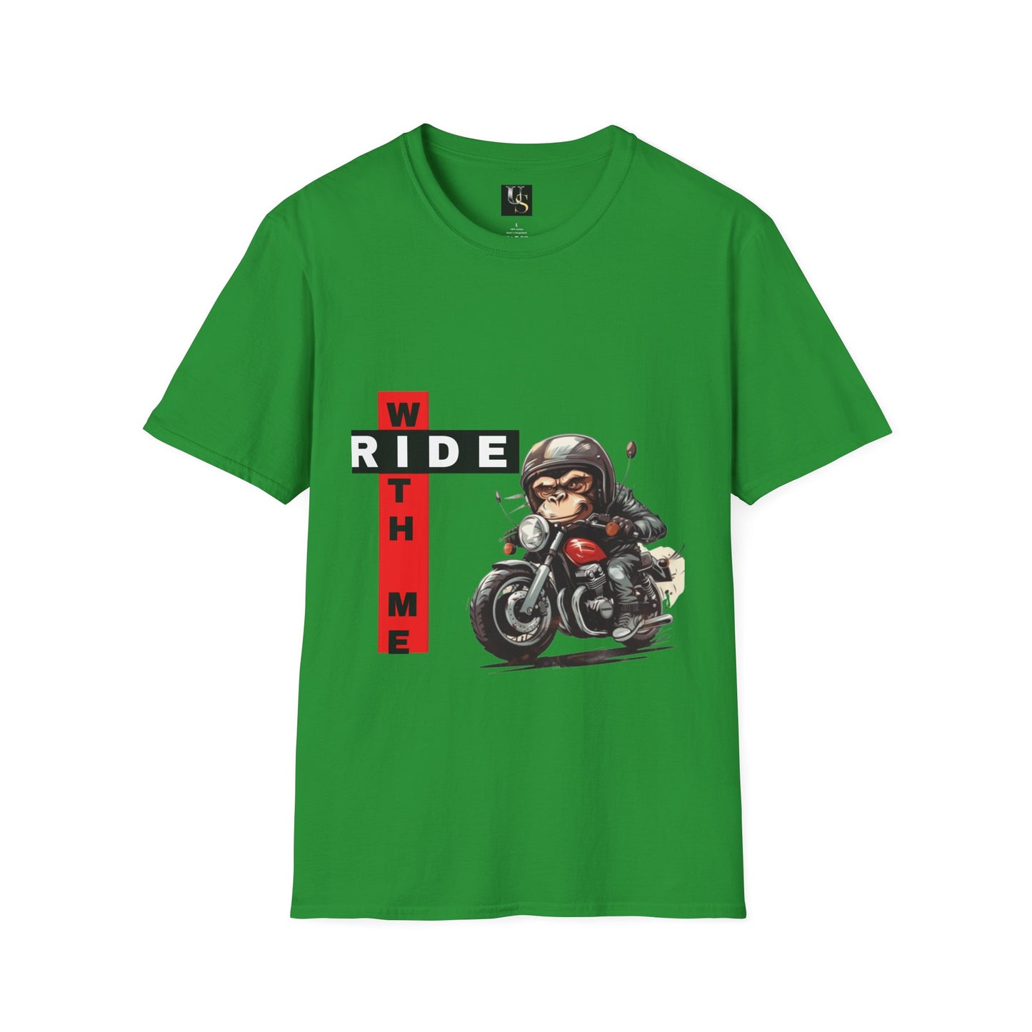 Funny Unisex Motorcycle T-Shirt - 'Ride With Me' Graphic Tee for Bikers