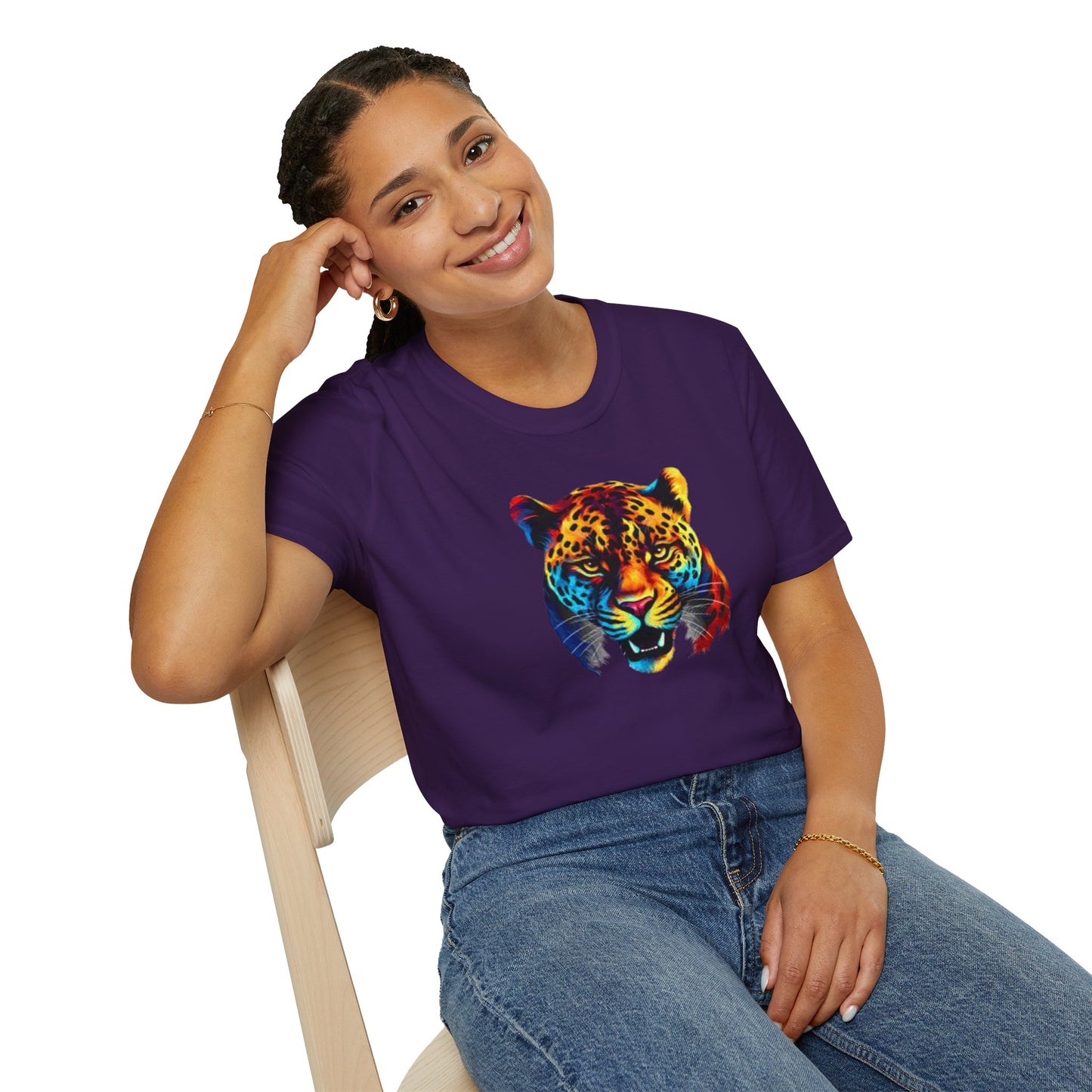 Colorful Leopard Print Unisex T-Shirt - Wild Style Apparel