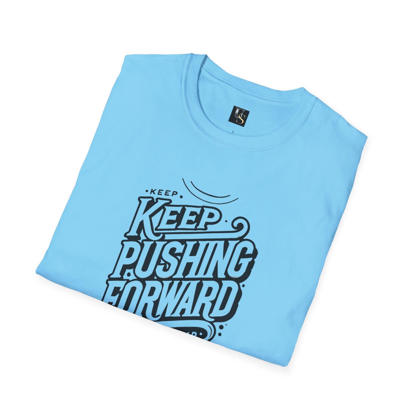 Keep Pushing Forward Motivational Unisex Softstyle T-Shirt