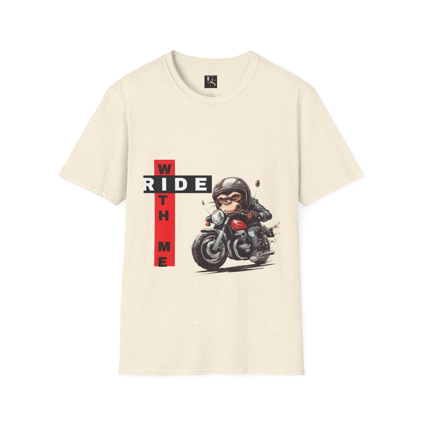 Funny Unisex Motorcycle T-Shirt - 'Ride With Me' Graphic Tee for Bikers