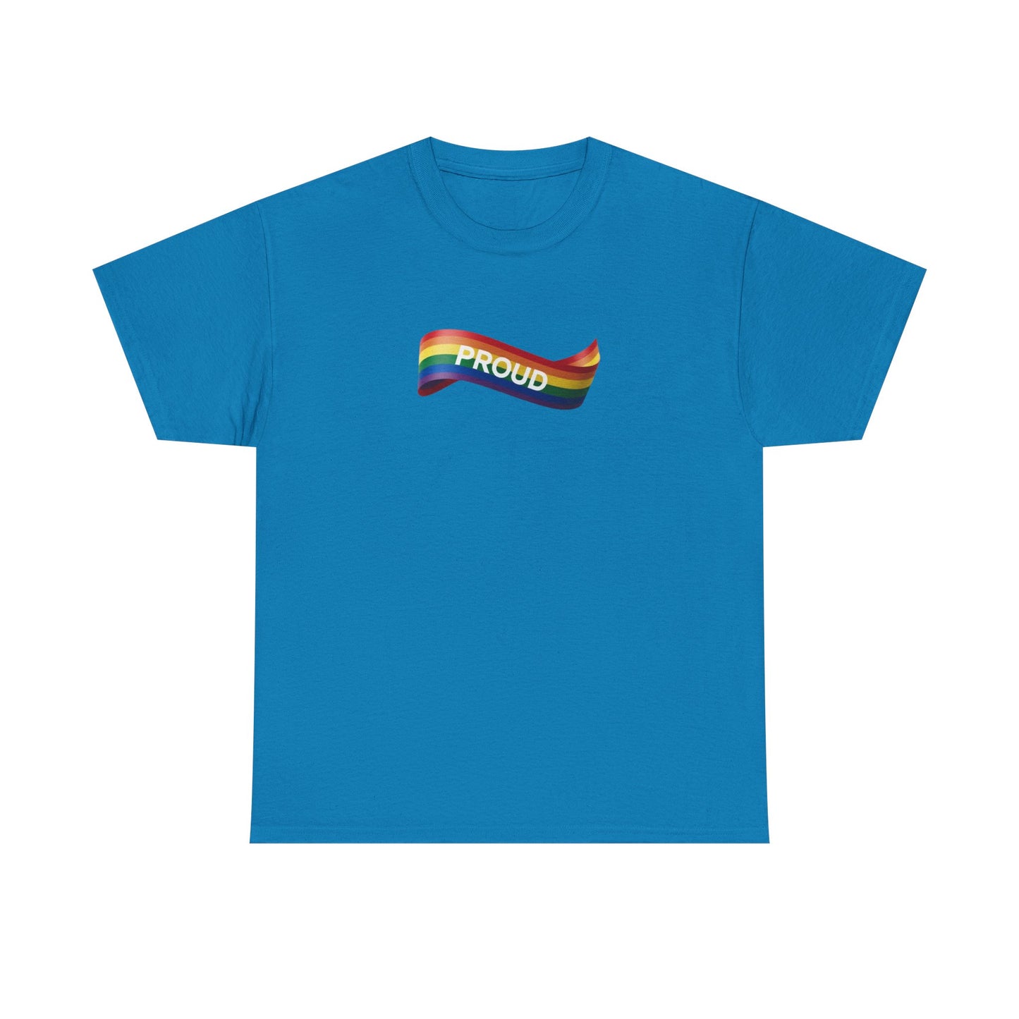 Proud Rainbow Graphic Unisex Heavy Cotton Tee