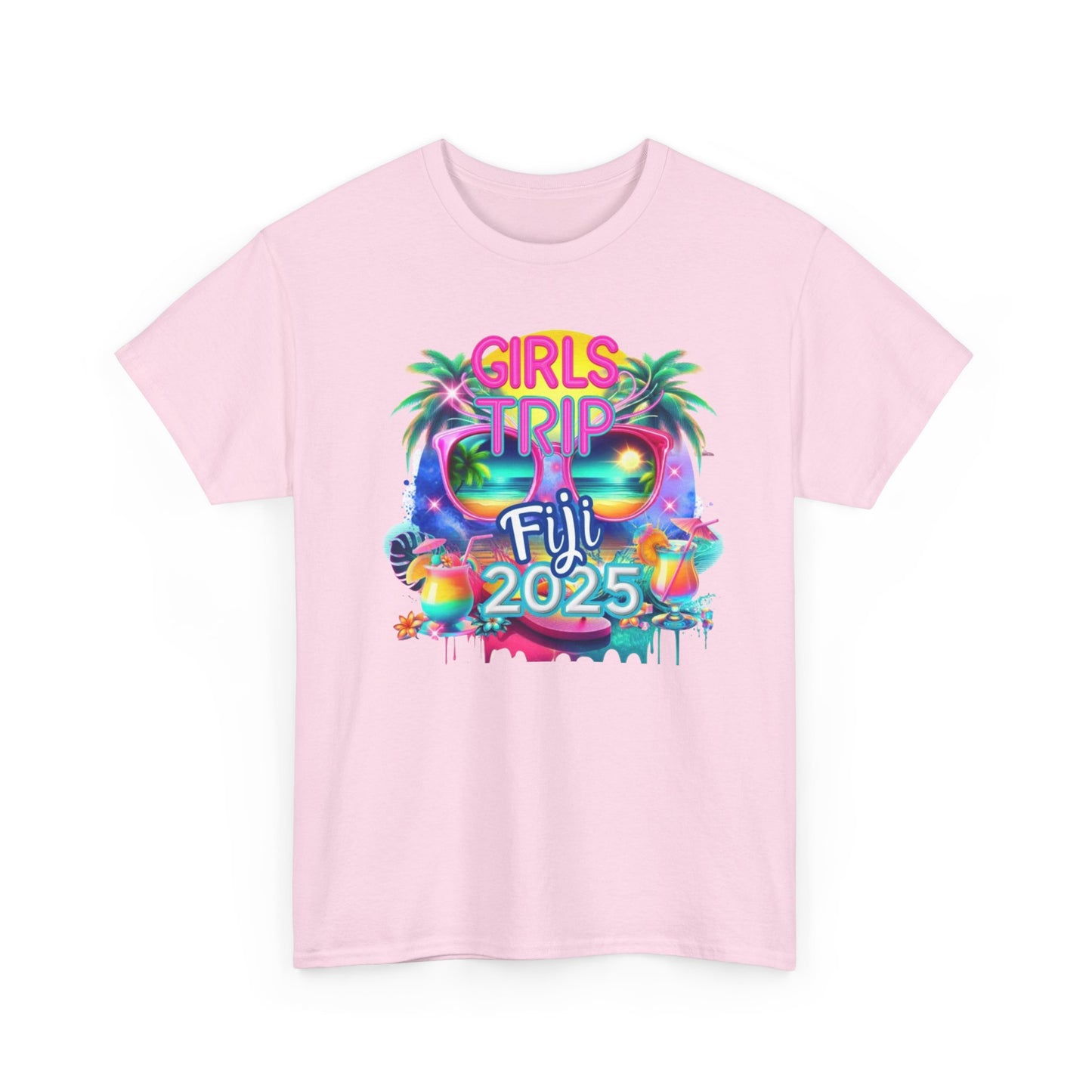 Girls Trip Fiji 2025 Unisex Heavy Cotton Tee