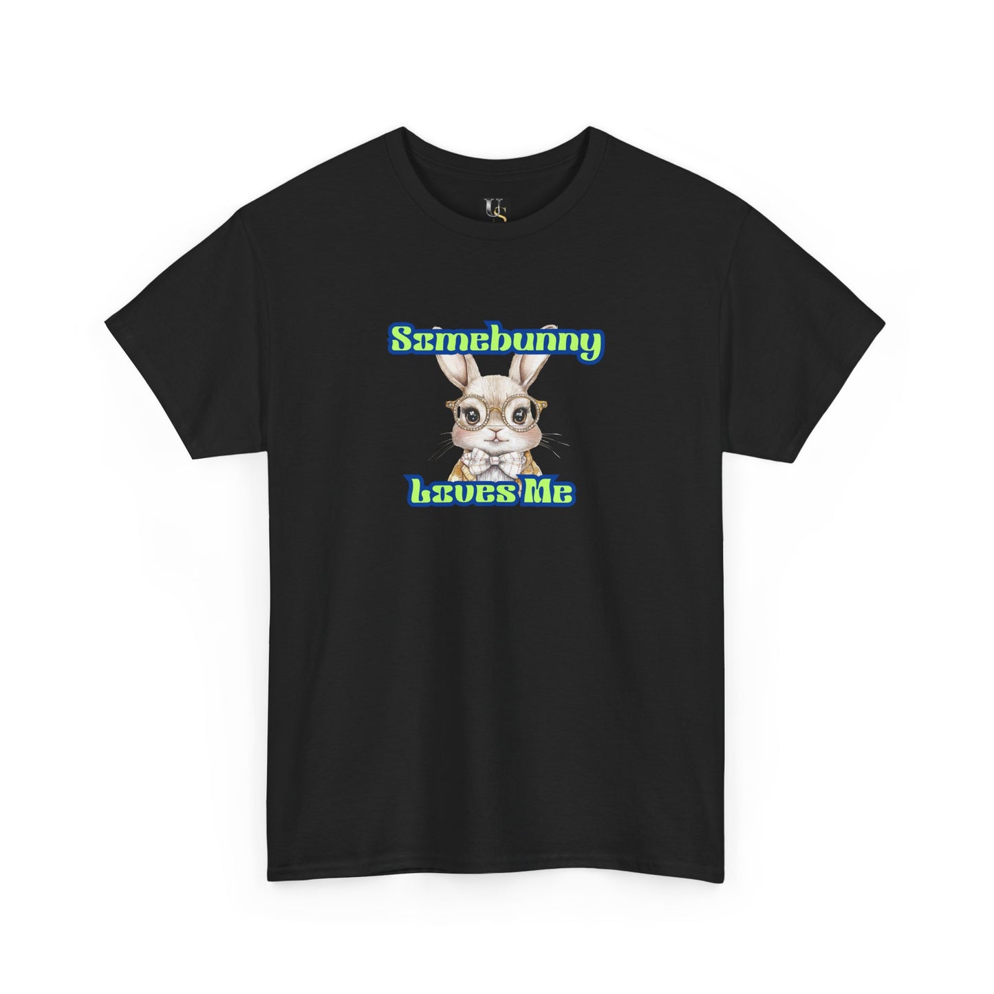 Funny Cat Lover Unisex Heavy Cotton Tee - 'Some Bunny Loves Me'