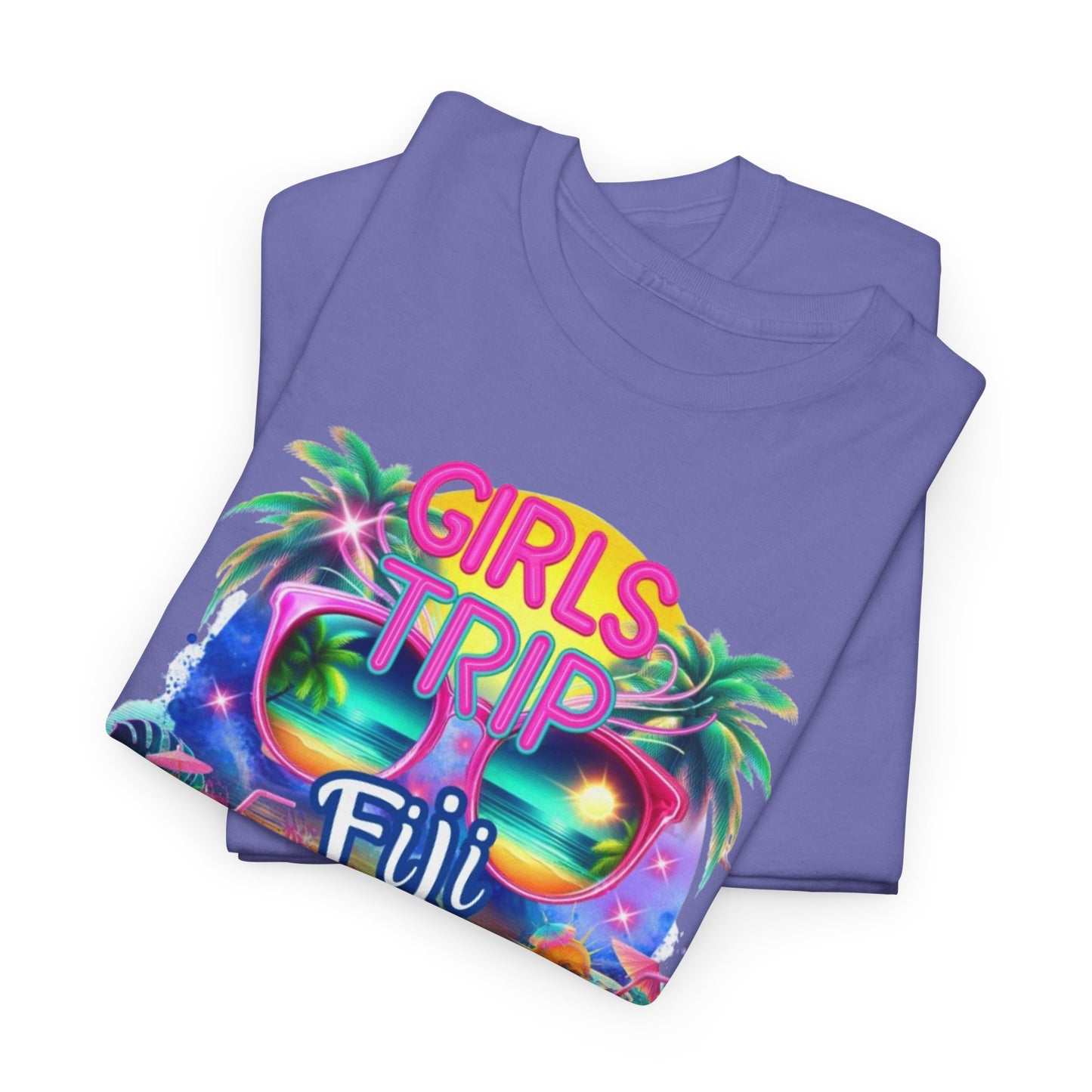 Girls Trip Fiji 2025 Unisex Heavy Cotton Tee