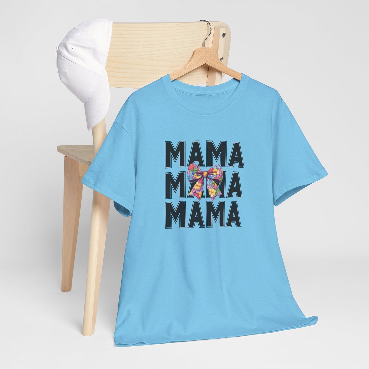 Colorful 'Mama' Unisex Heavy Cotton Tee - Perfect Gift for Moms