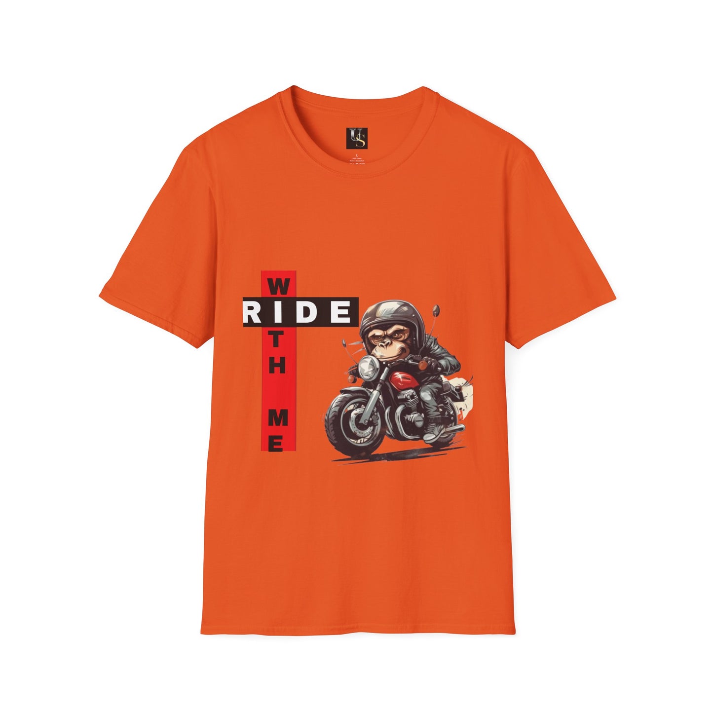 Funny Unisex Motorcycle T-Shirt - 'Ride With Me' Graphic Tee for Bikers