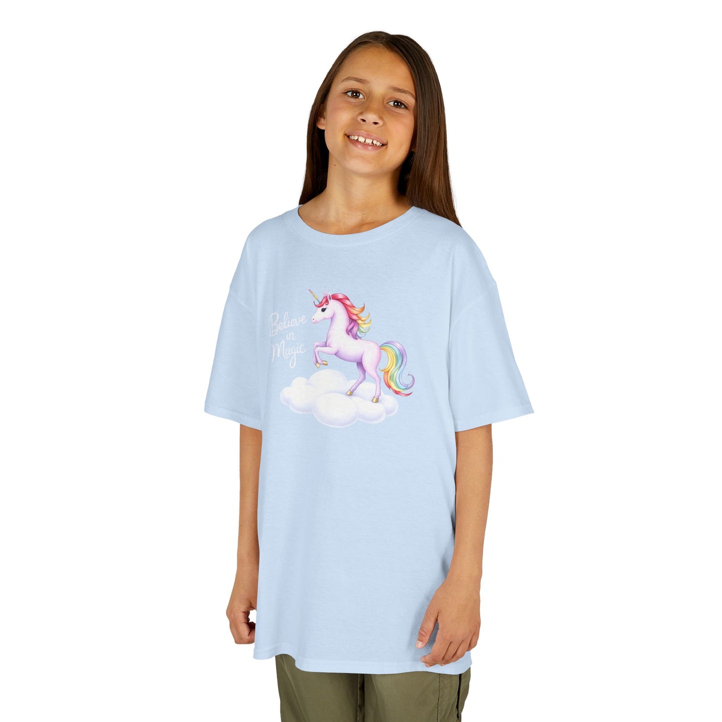 Kids Unicorn Tee - Believe in Magic - Fun Cotton Shirt for Young Dreamers