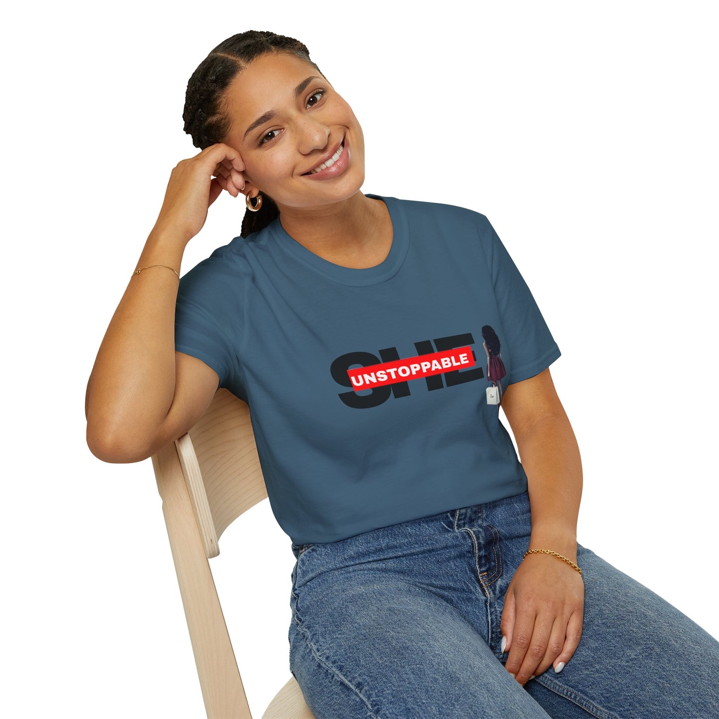 Unisex Softstyle T-Shirt - 'Unstoppable She' Empowerment Tee