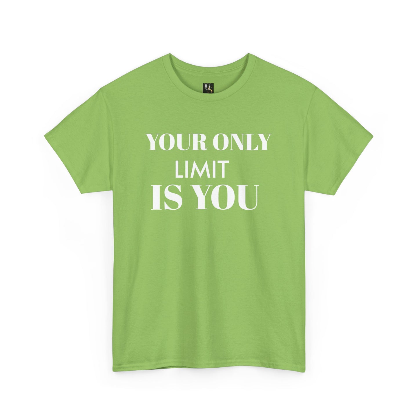 Motivational Unisex Heavy Cotton Tee - 'Your Only Limit is You'