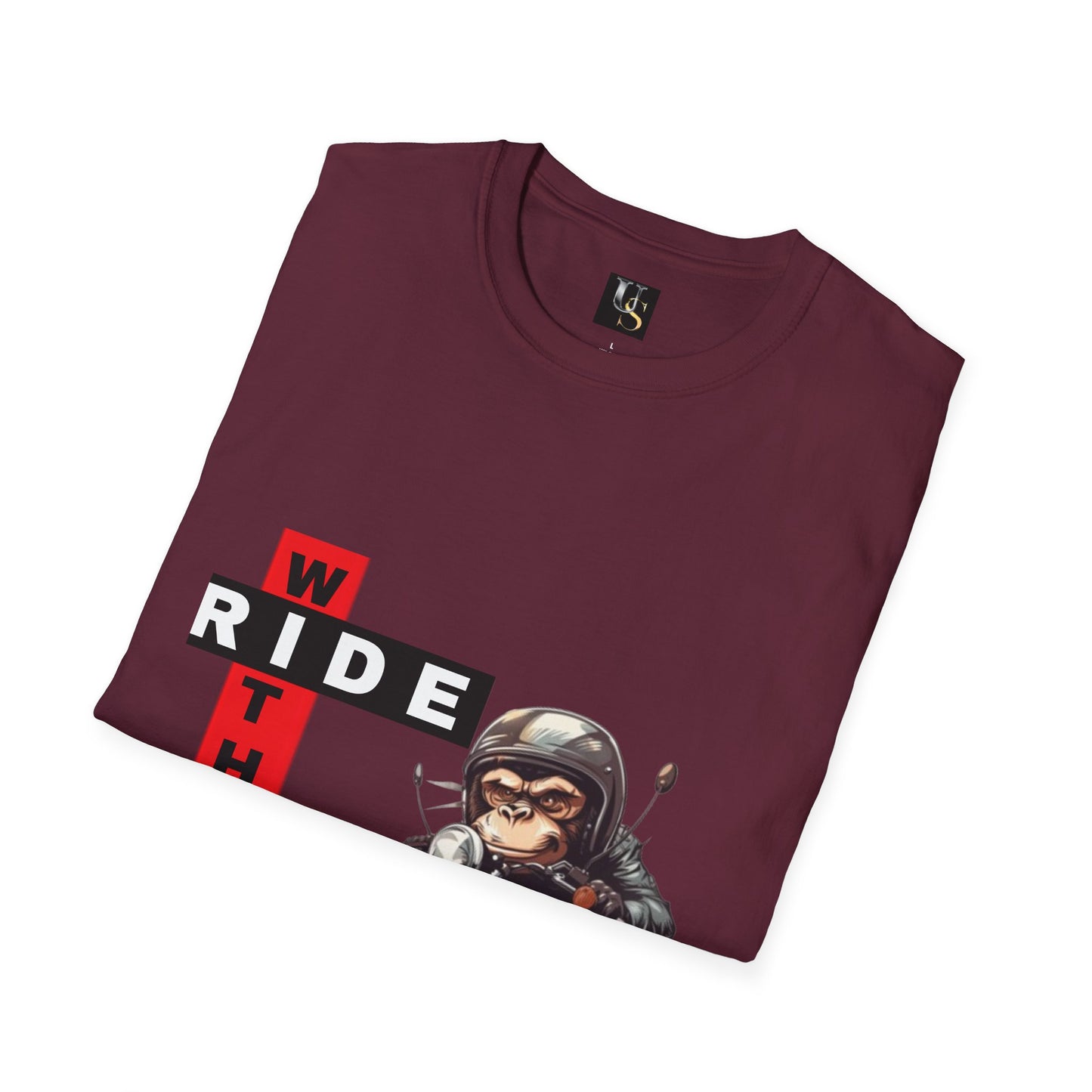 Funny Unisex Motorcycle T-Shirt - 'Ride With Me' Graphic Tee for Bikers