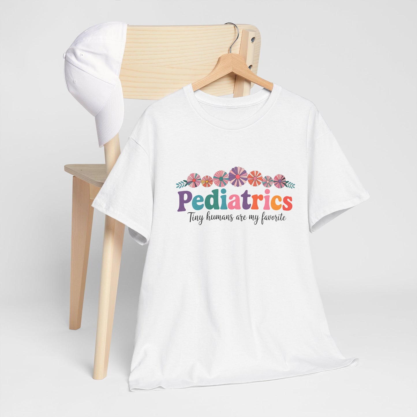 Pediatrics Unisex Heavy Cotton Tee - Tiny Humans Are My Favorite Shirt