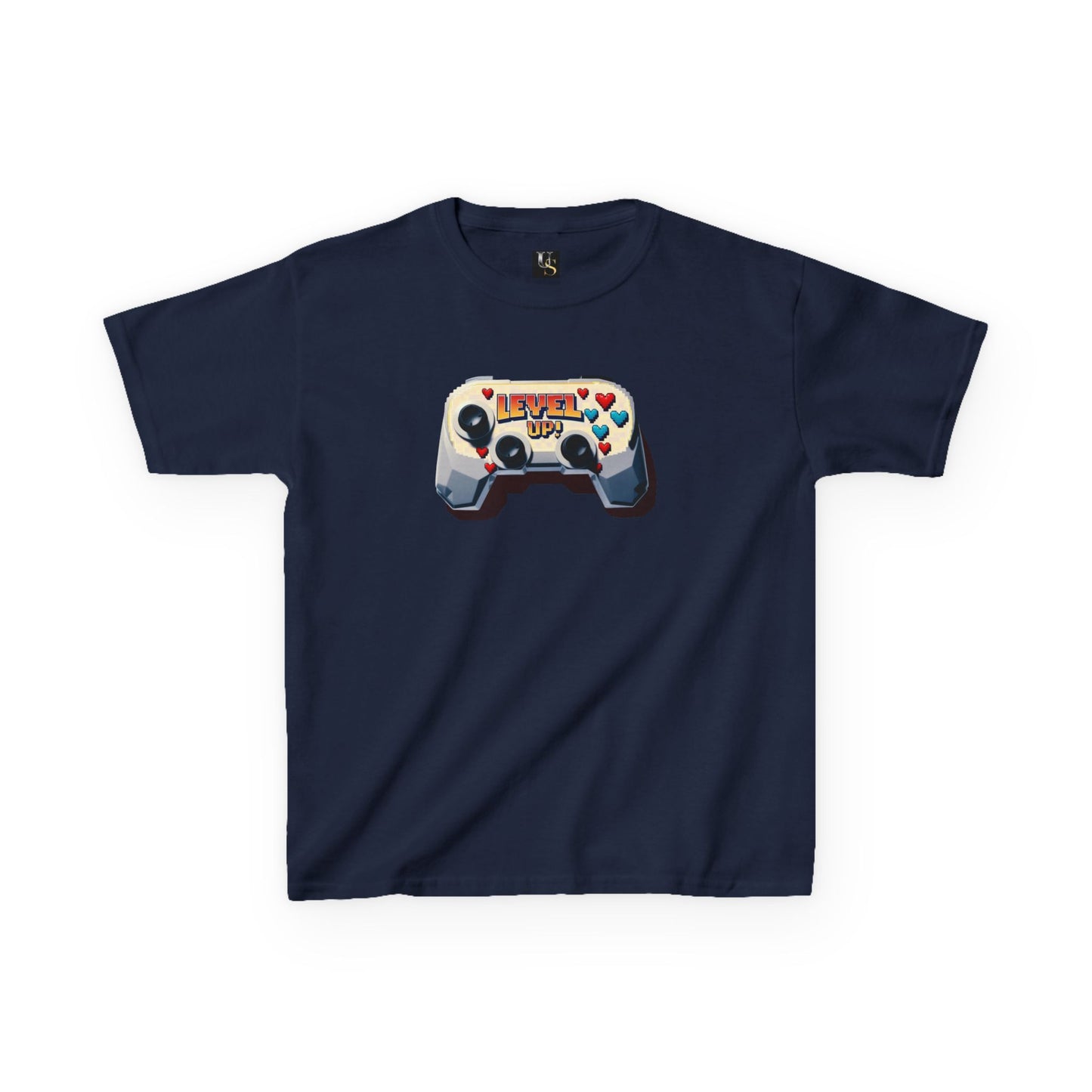 Kids Gaming Tee - 'Level Up' Retro Video Game Controller Design