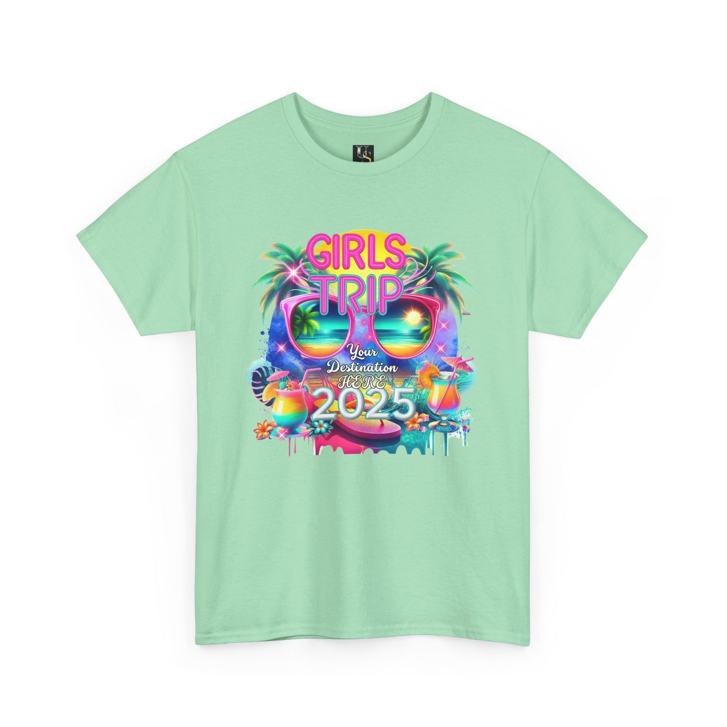 Girls Trip Unisex Heavy Cotton Tee - 2025 Vacation Vibes