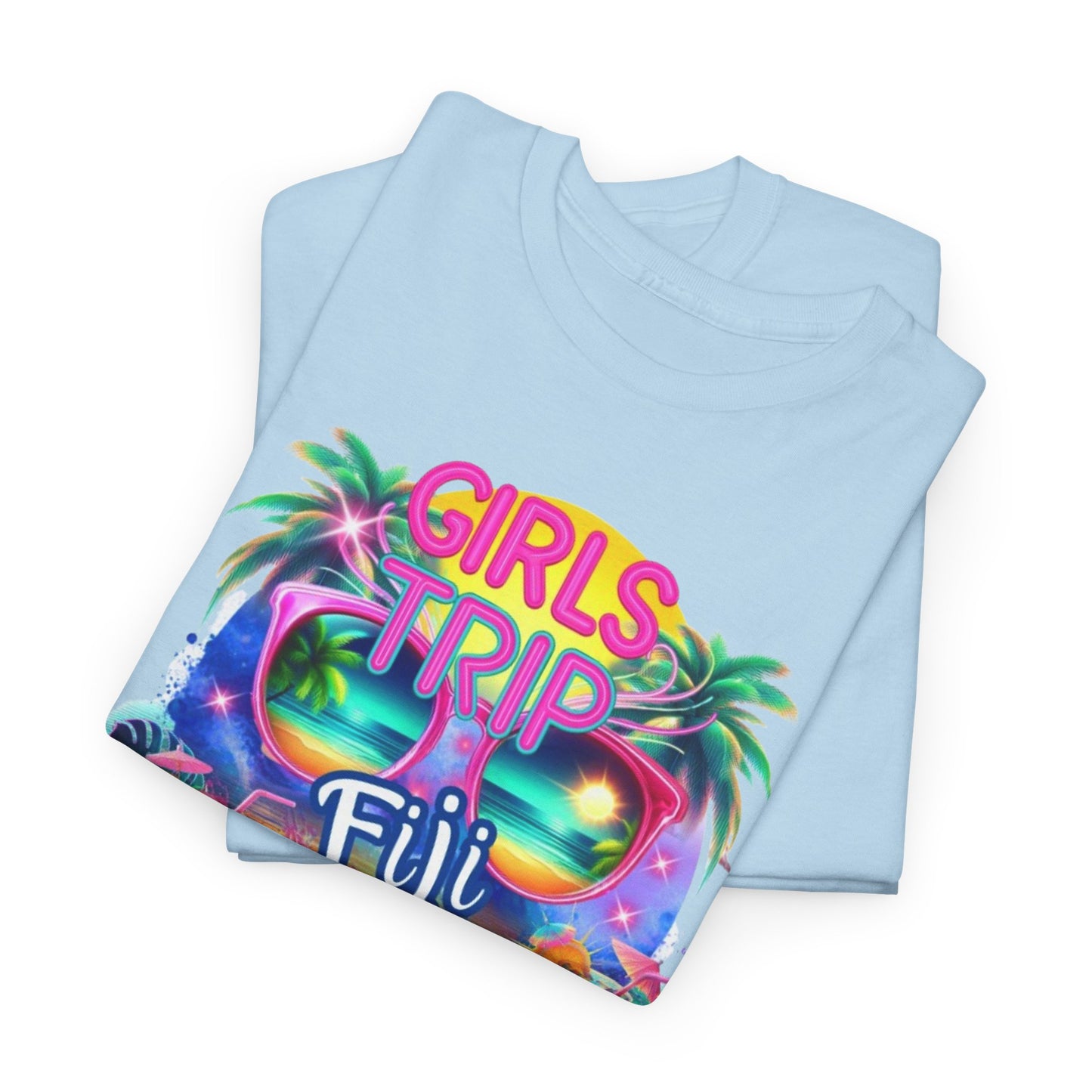 Girls Trip Fiji 2025 Unisex Heavy Cotton Tee