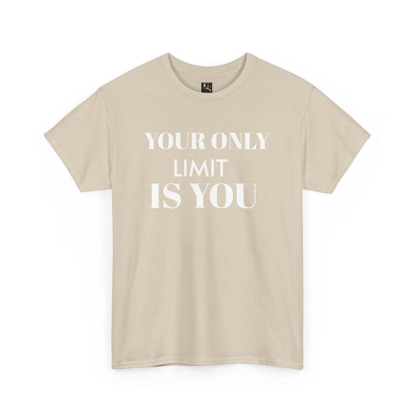 Motivational Unisex Heavy Cotton Tee - 'Your Only Limit is You'