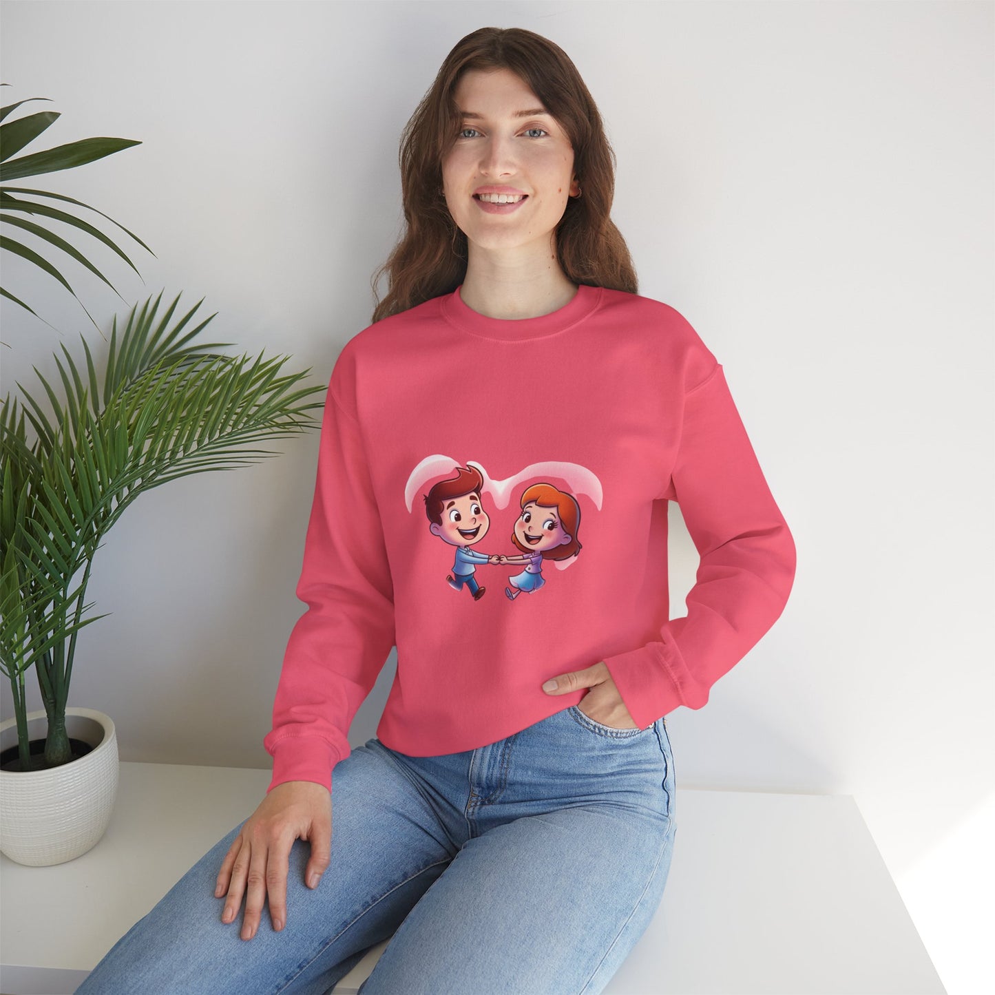 Cute Valentine's Day Couple Sweatshirt