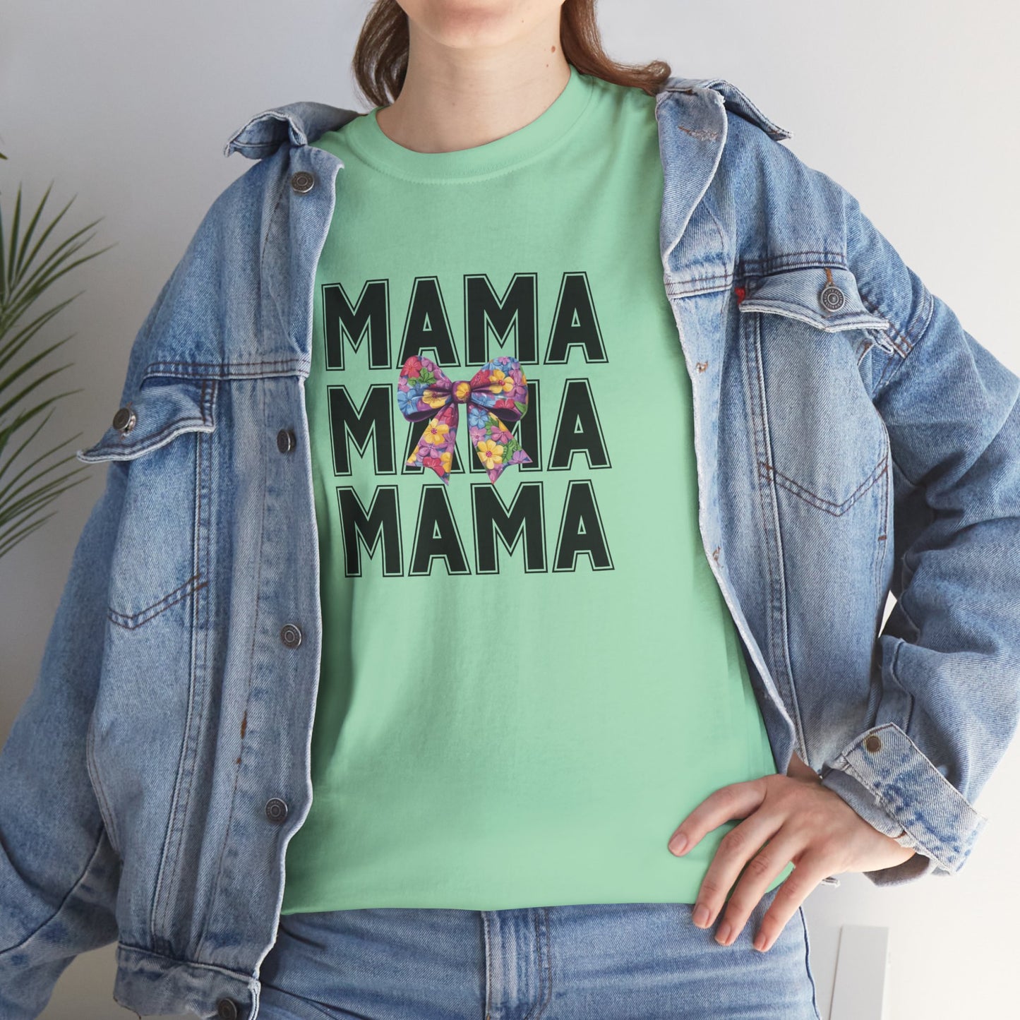 Colorful 'Mama' Unisex Heavy Cotton Tee - Perfect Gift for Moms