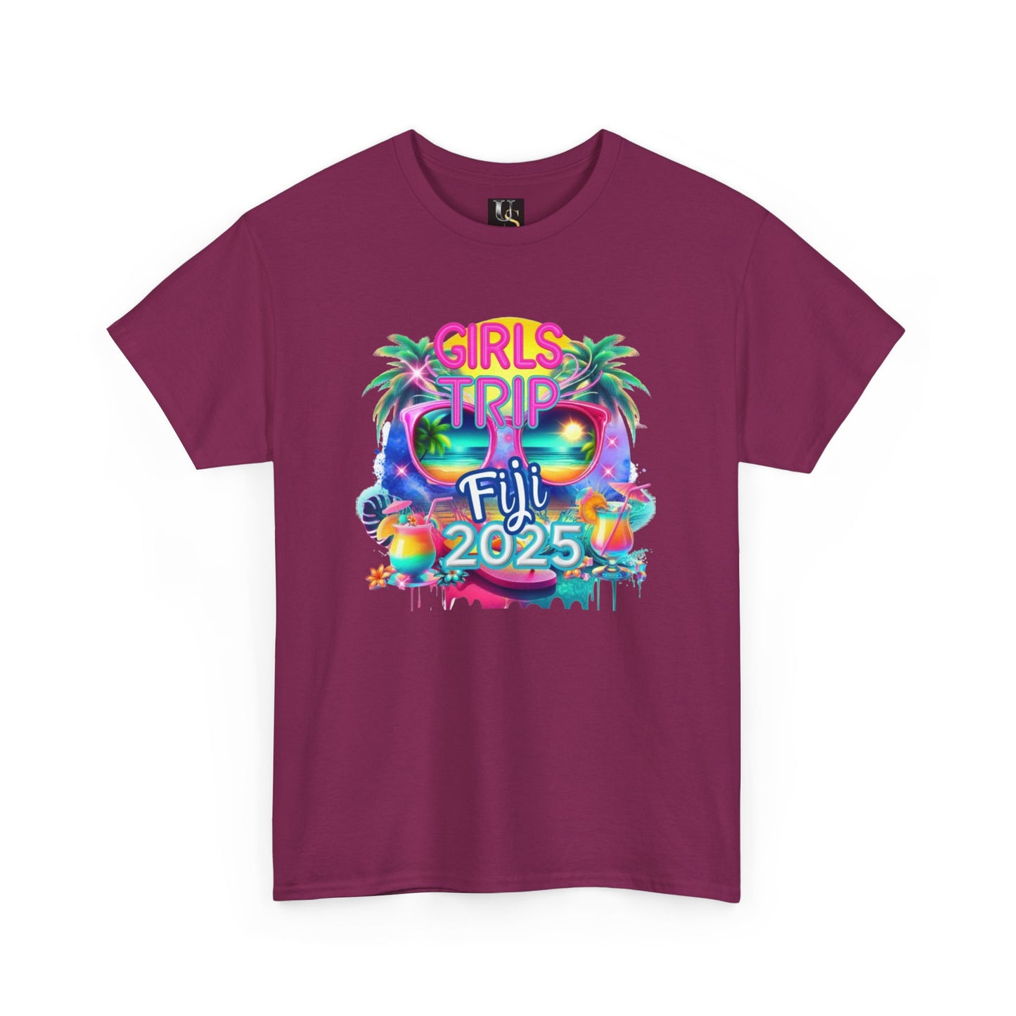 Girls Trip Fiji 2025 Unisex Heavy Cotton Tee