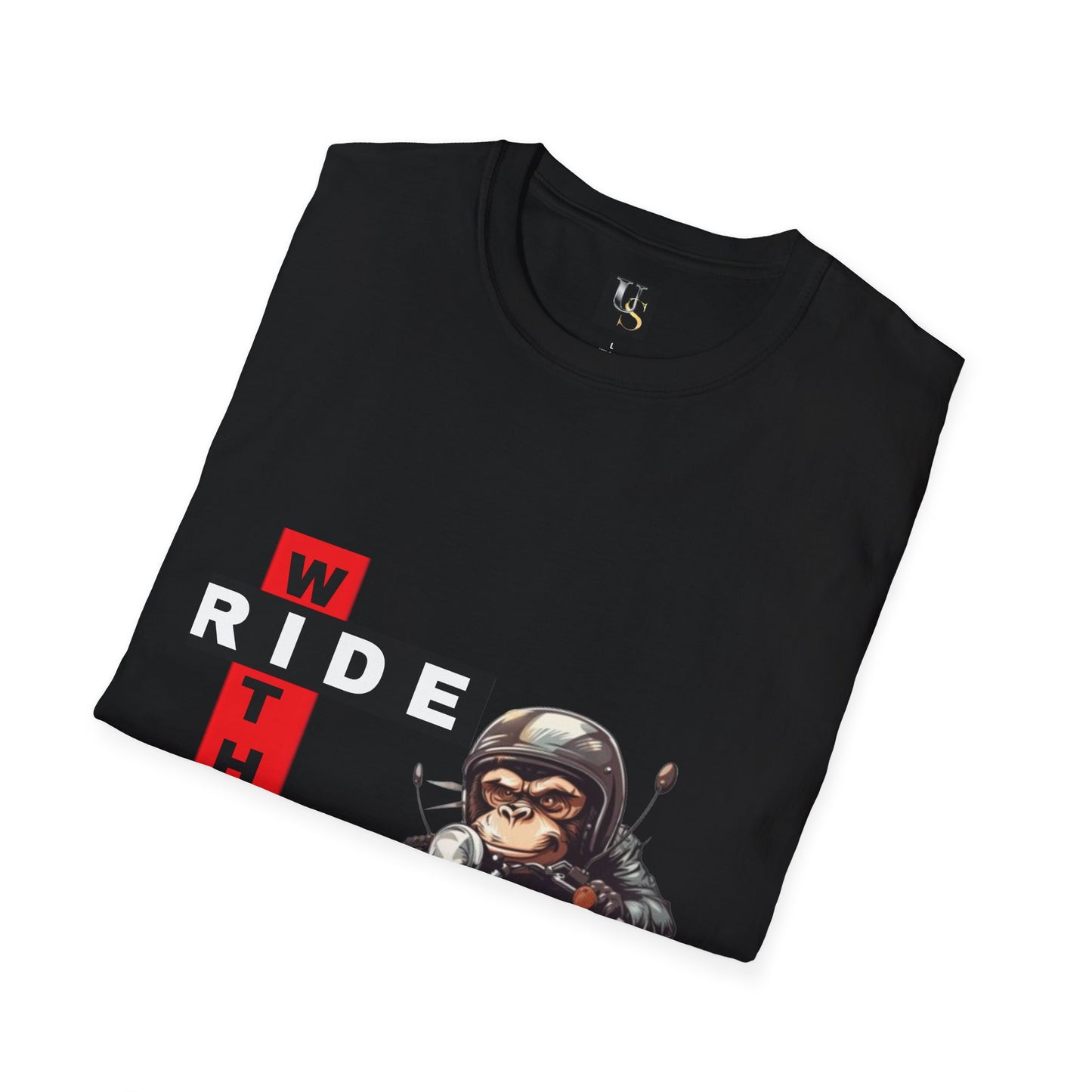 Funny Unisex Motorcycle T-Shirt - 'Ride With Me' Graphic Tee for Bikers