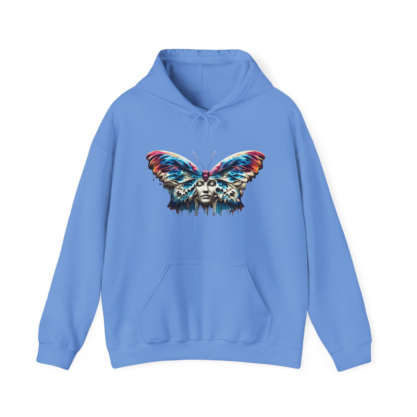 Vibrant Butterfly Art Unisex Hoodie – Colorful Graphic Sweatshirt for Nature Lovers