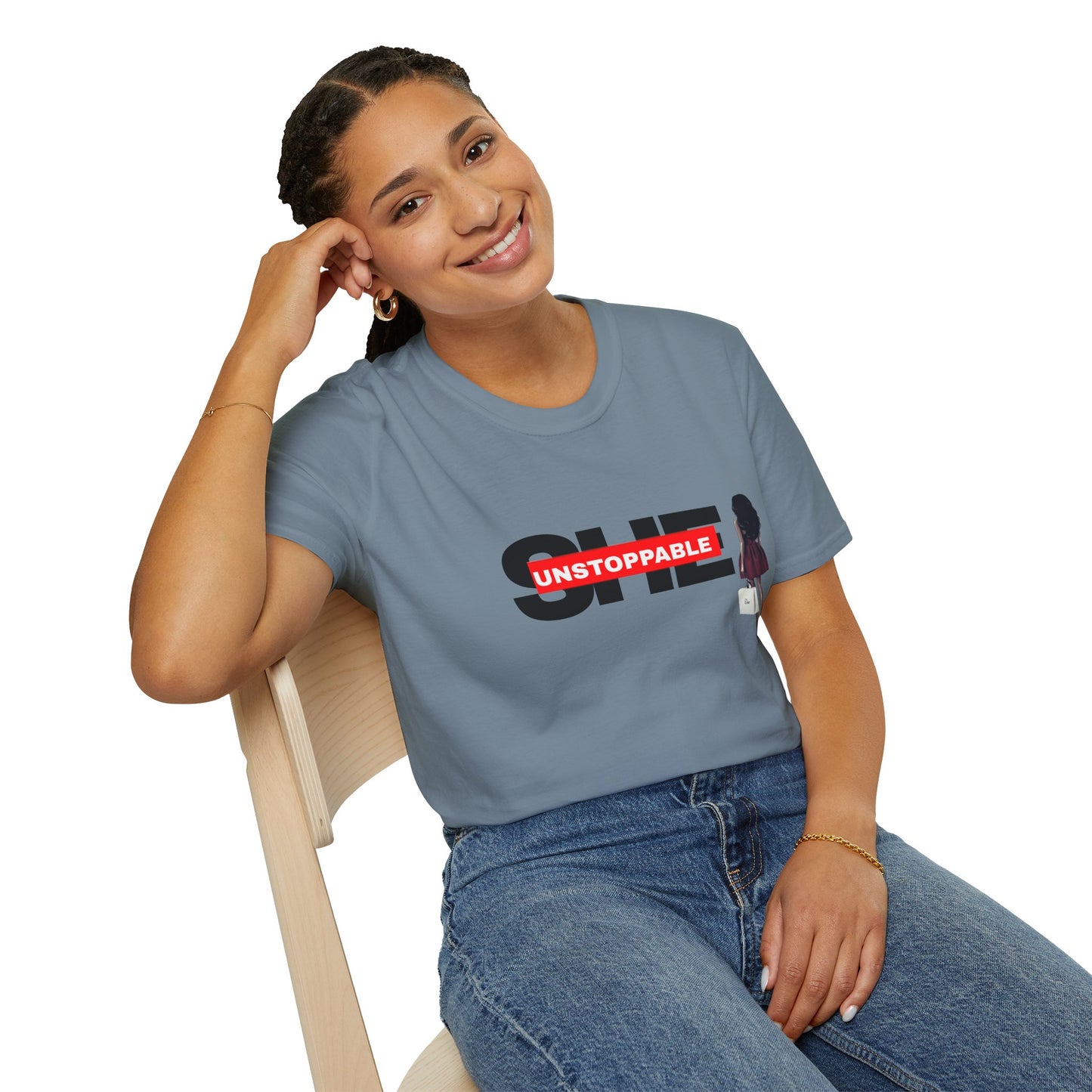 Unisex Softstyle T-Shirt - 'Unstoppable She' Empowerment Tee