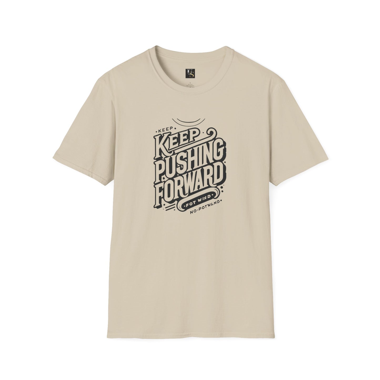 Keep Pushing Forward Motivational Unisex Softstyle T-Shirt