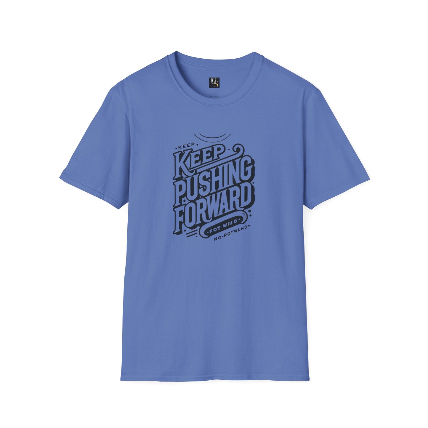 Keep Pushing Forward Motivational Unisex Softstyle T-Shirt