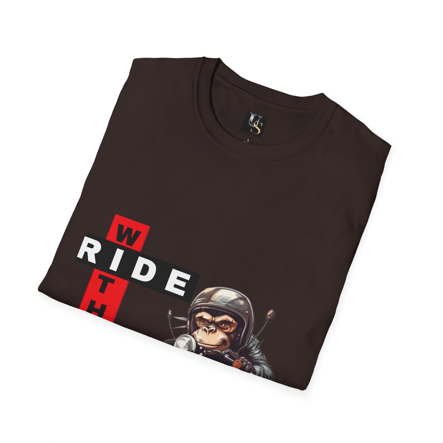 Funny Unisex Motorcycle T-Shirt - 'Ride With Me' Graphic Tee for Bikers