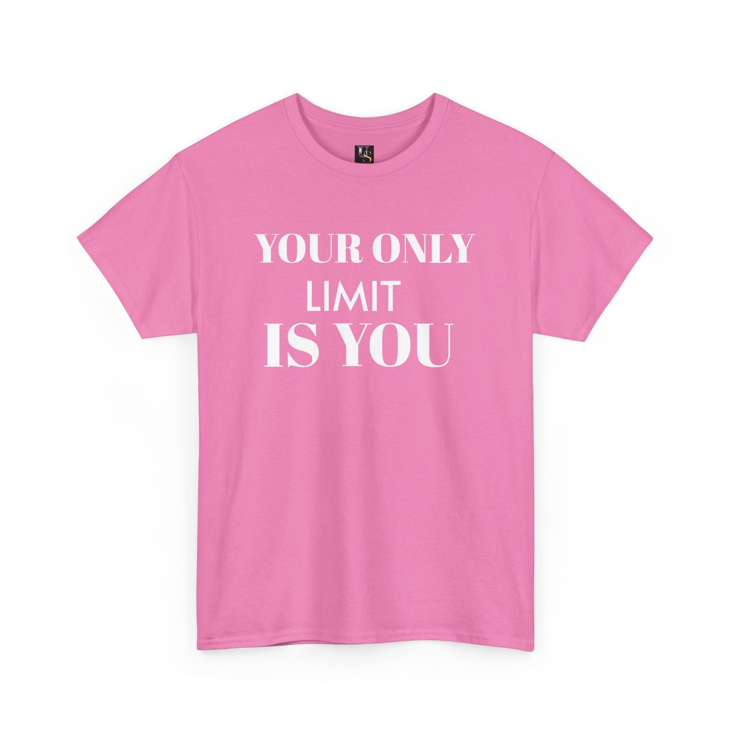 Motivational Unisex Heavy Cotton Tee - 'Your Only Limit is You'