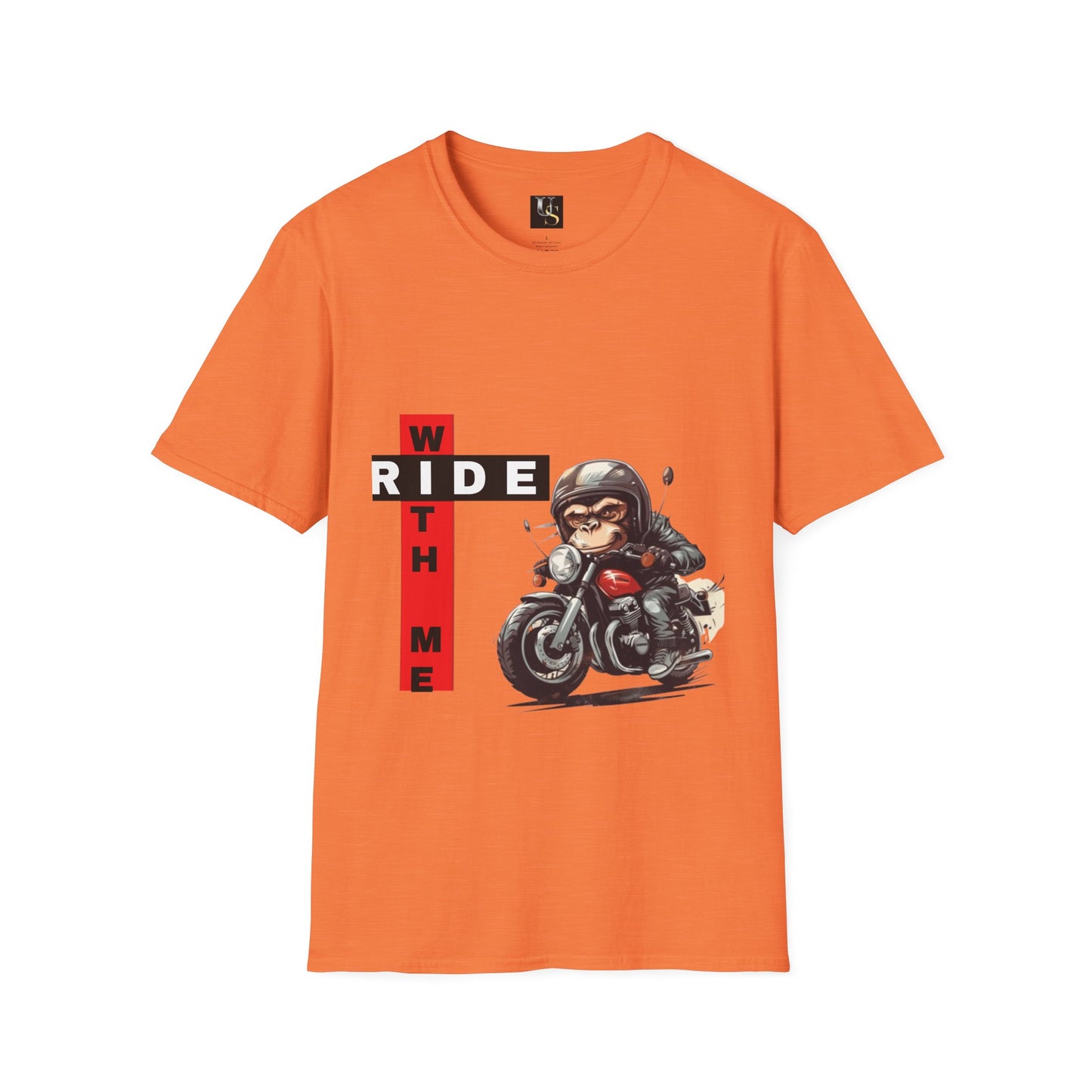 Funny Unisex Motorcycle T-Shirt - 'Ride With Me' Graphic Tee for Bikers