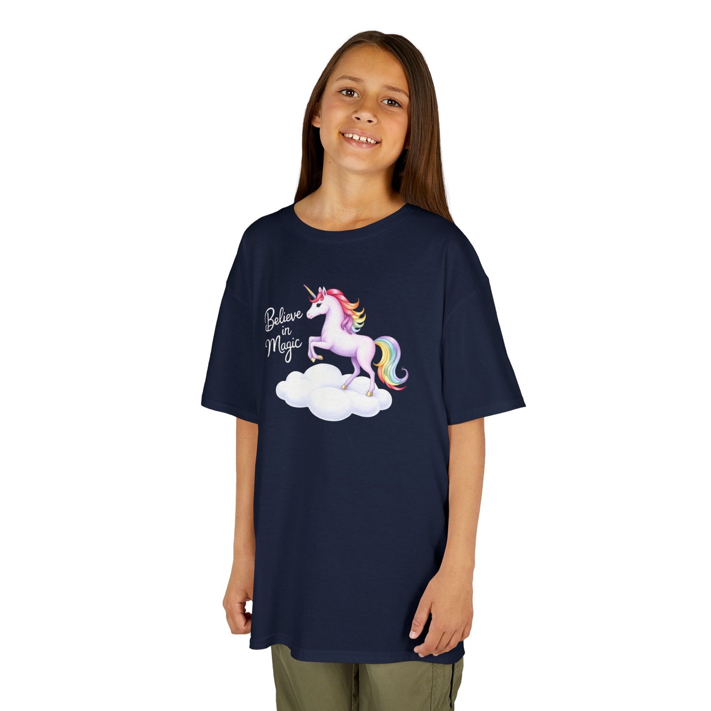 Kids Unicorn Tee - Believe in Magic - Fun Cotton Shirt for Young Dreamers