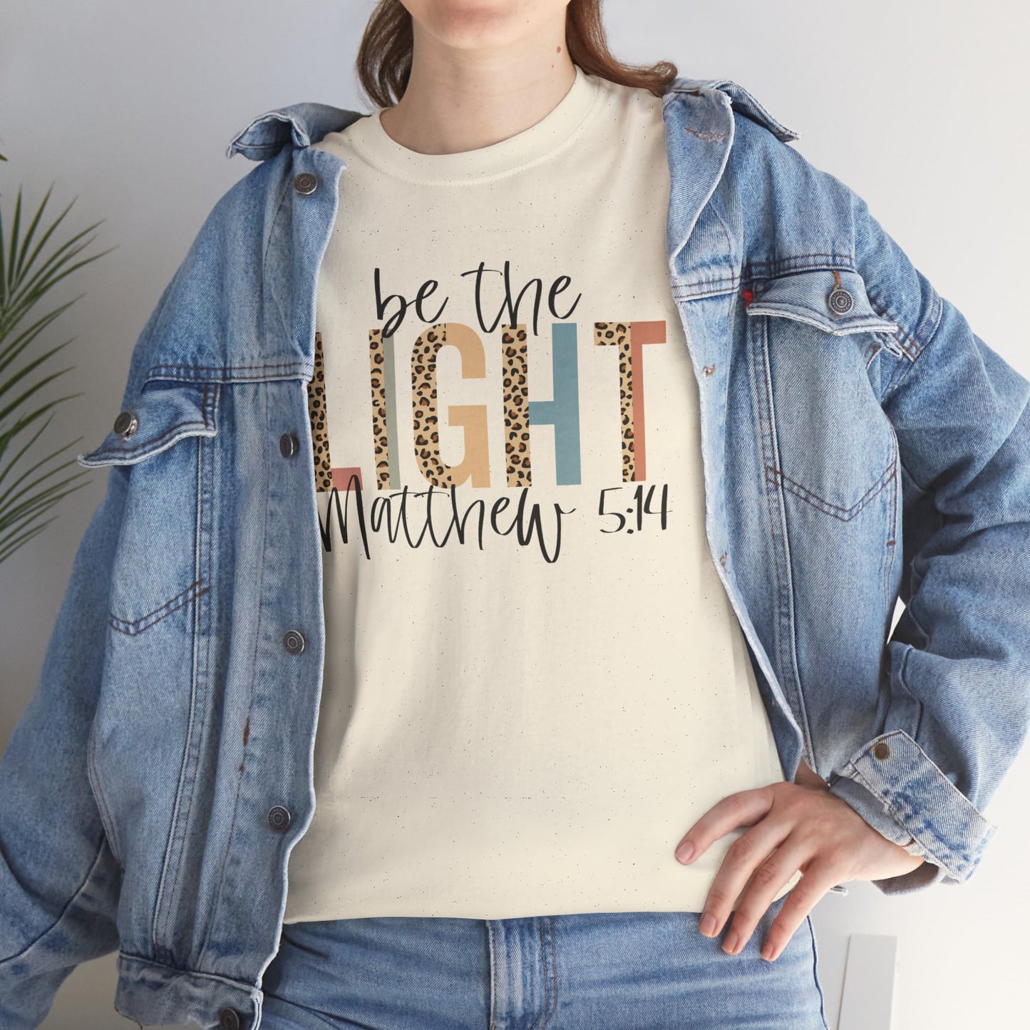 Be The Light Unisex Heavy Cotton Tee - Inspirational Christian Shirt