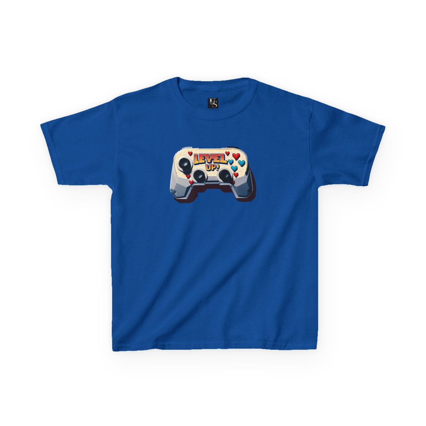 Kids Gaming Tee - 'Level Up' Retro Video Game Controller Design