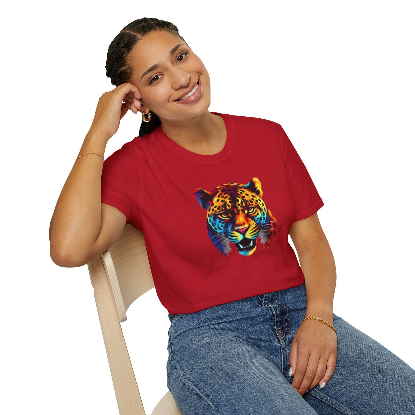 Colorful Leopard Print Unisex T-Shirt - Wild Style Apparel