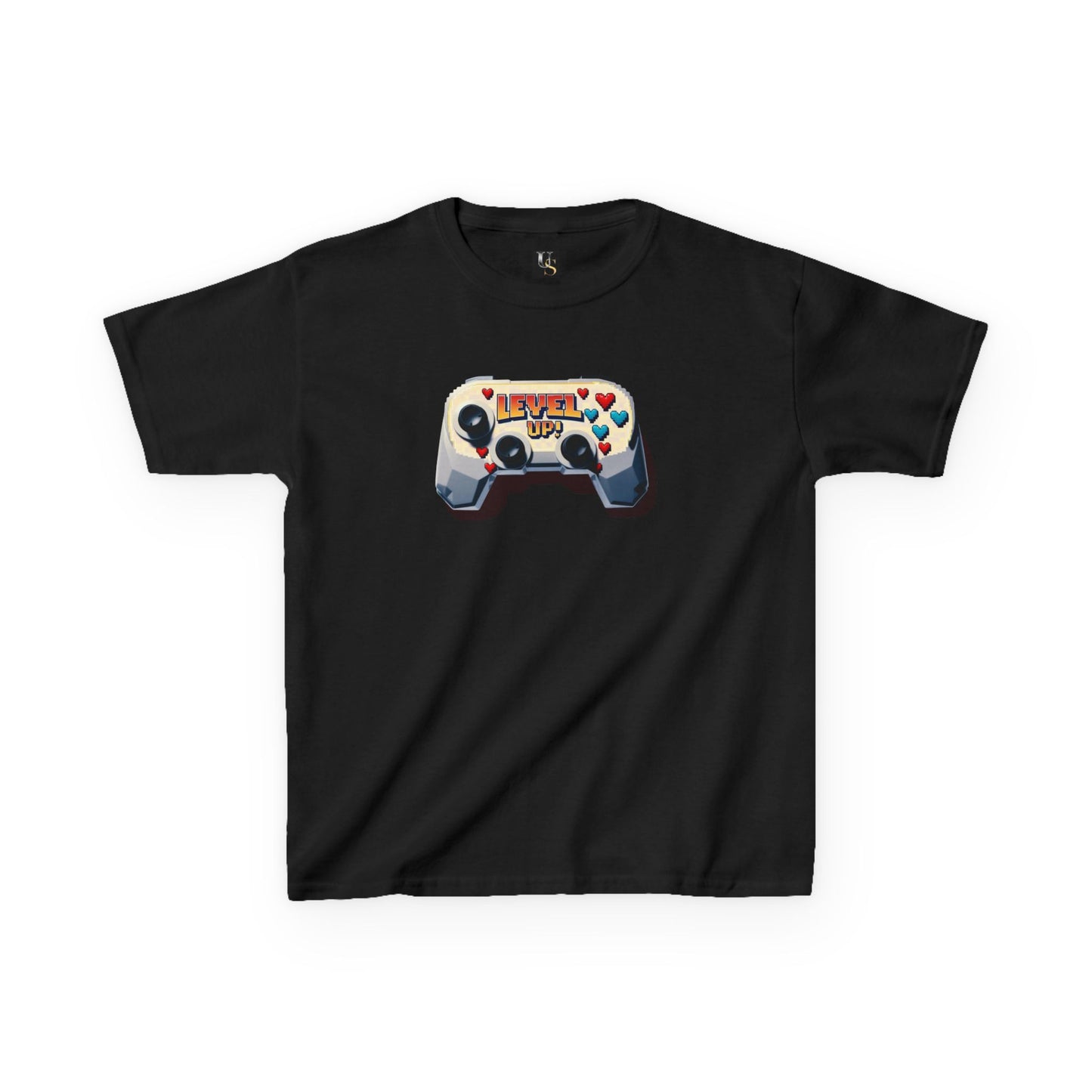 Kids Gaming Tee - 'Level Up' Retro Video Game Controller Design