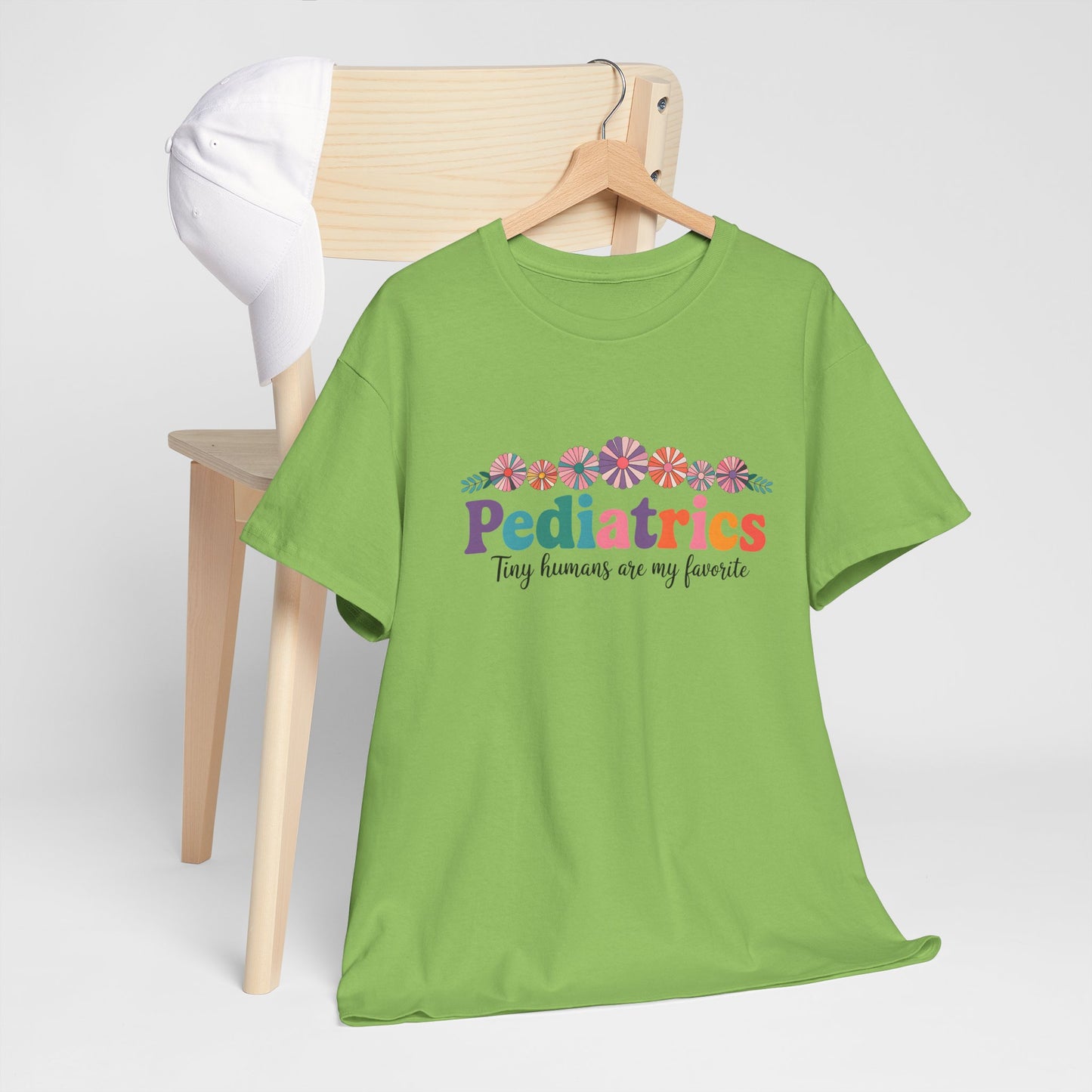 Pediatrics Unisex Heavy Cotton Tee - Tiny Humans Are My Favorite Shirt