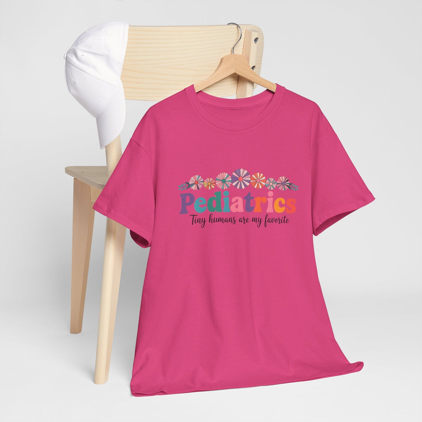 Pediatrics Unisex Heavy Cotton Tee - Tiny Humans Are My Favorite Shirt