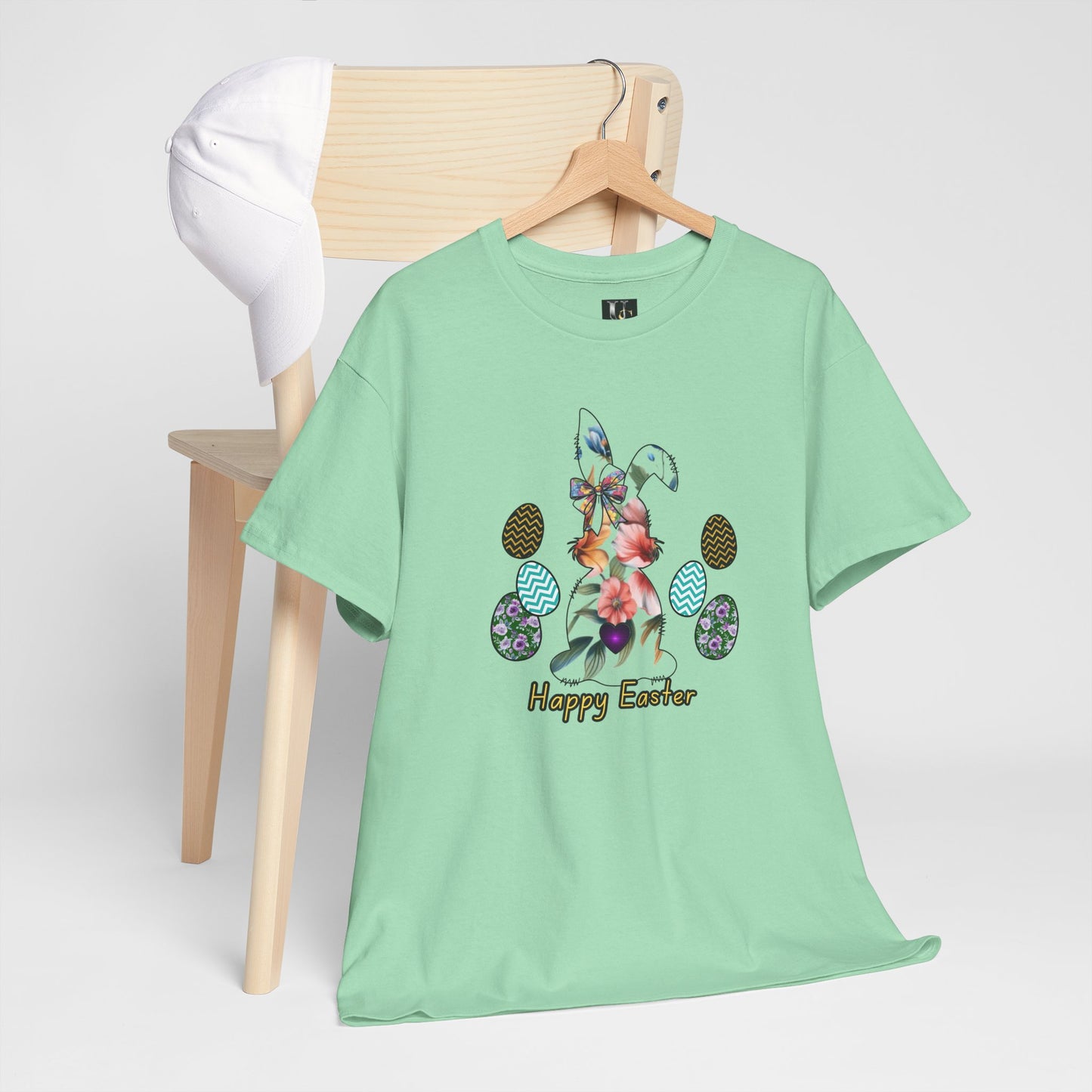 Happy Easter Unisex Heavy Cotton Tee - Festive Spring Apparel