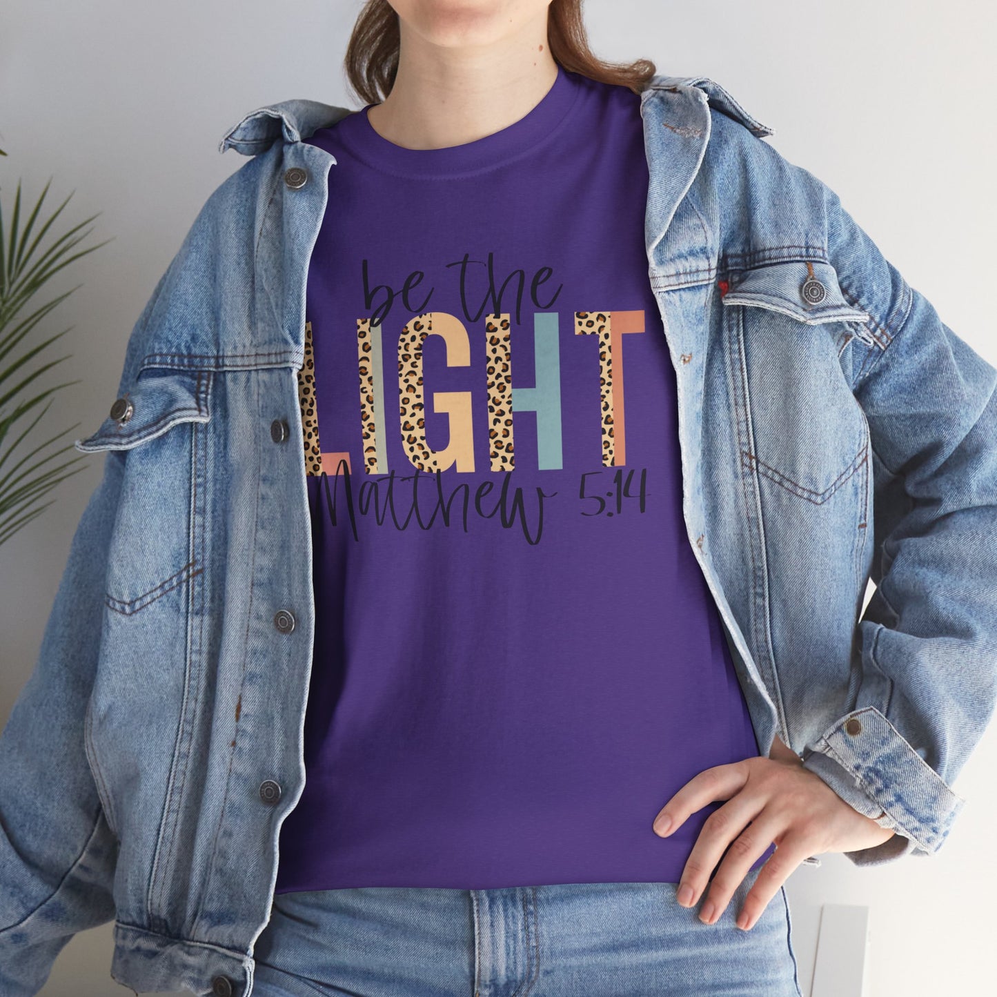 Be The Light Unisex Heavy Cotton Tee - Inspirational Christian Shirt