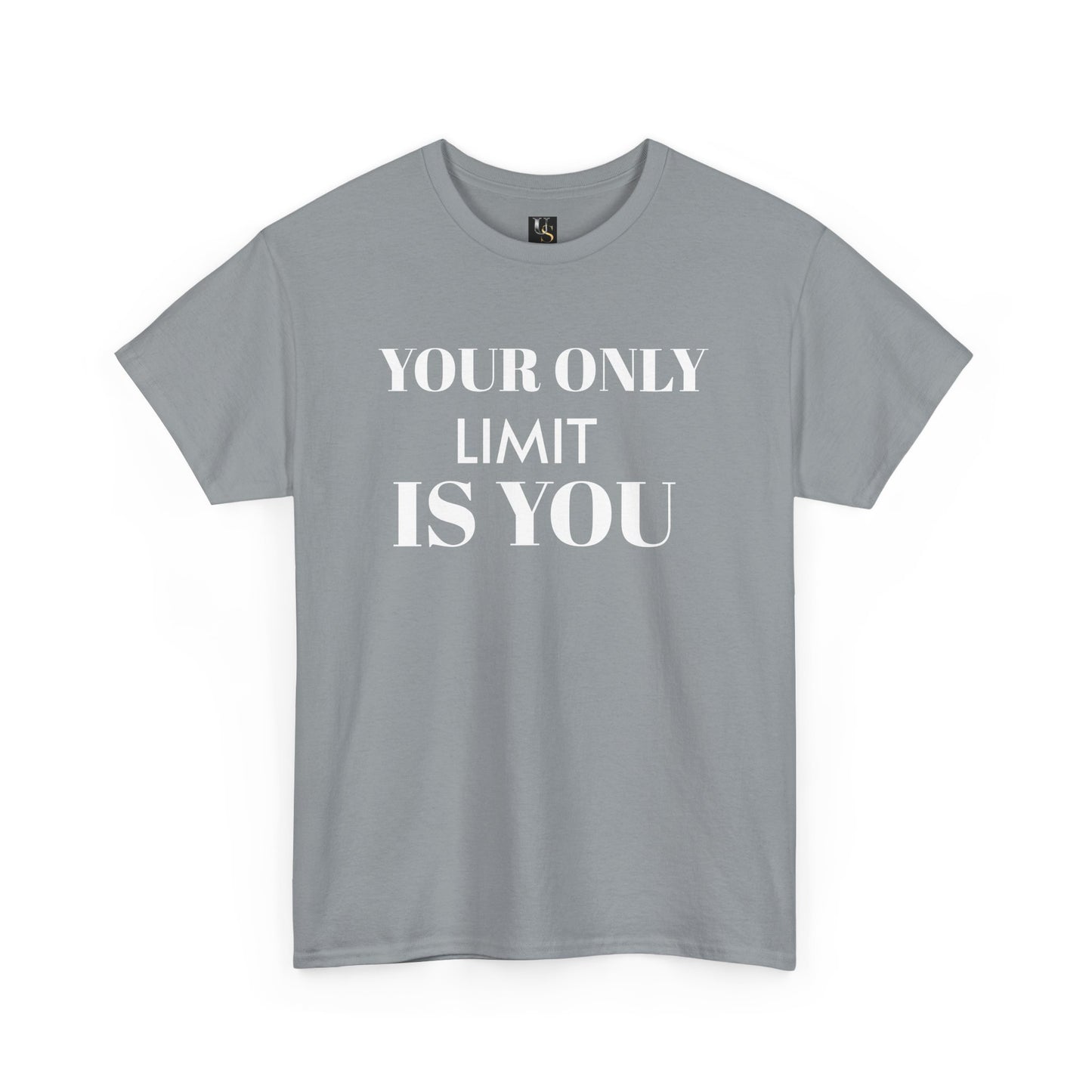 Motivational Unisex Heavy Cotton Tee - 'Your Only Limit is You'